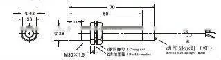 M30 15 mm AC 2wire NO proximity switch sensor factory price LJ30A3-15-J/EZ