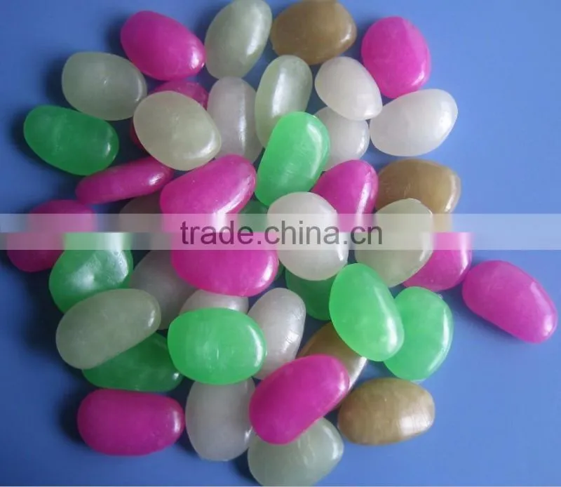 glow in the dark and light pebble stone for decoration