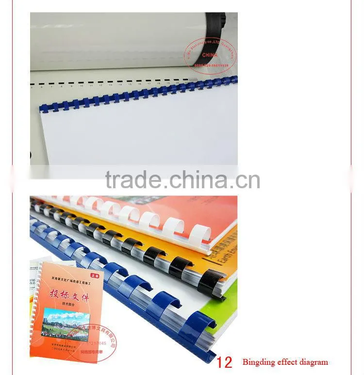 Spiral book binding machine