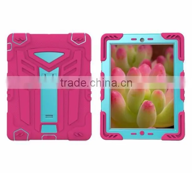 Dragonfly Design With Stand Holder Heavy Duty TPU PC Armor Hybrid Shockproof Protective Phone Cover Case For iPad Mini 4 TB-0269