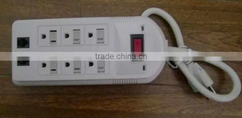 6 Outlets extension cord