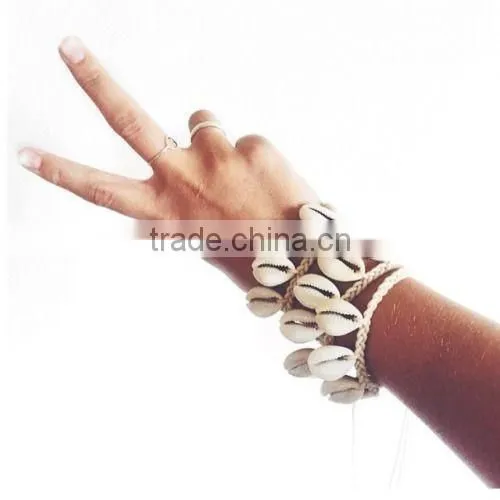 Bohemia handmade bracelets shell bracelets