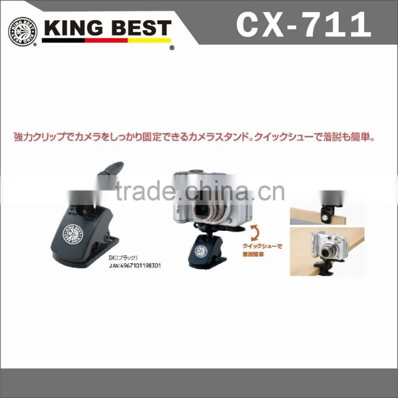 KINGBEST CX-711 TUniversal Ball Head / Clip Stand / 1/4 " inch Screw Standard Ball Head Camera Flash /Clip Stand