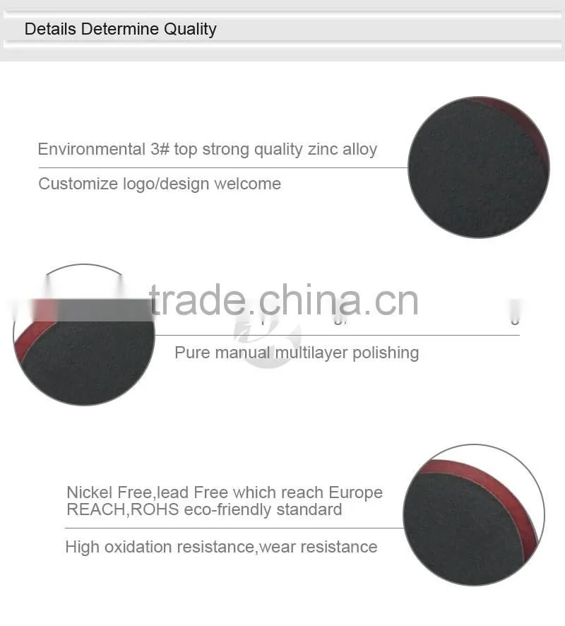 Black Flat And Red Rim Custom Metal Snap Button