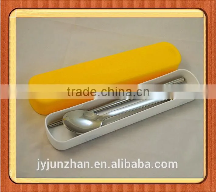 Stainless Steel Chopsticks and spoon with plastic case