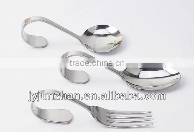 Metal seafood spoon with high mirror polishing and nice design