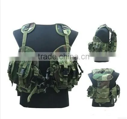 Outdoor camo combat molle army tactical vest