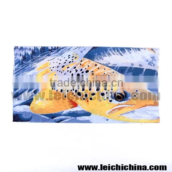 Unique 3D brown trout multifunctional bandanas headwear