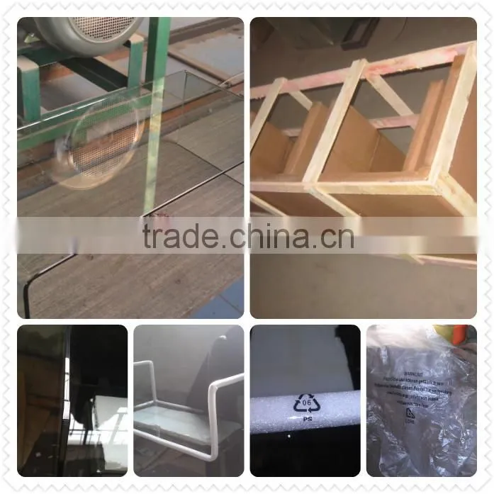 2014 modern tempered glass TV stand