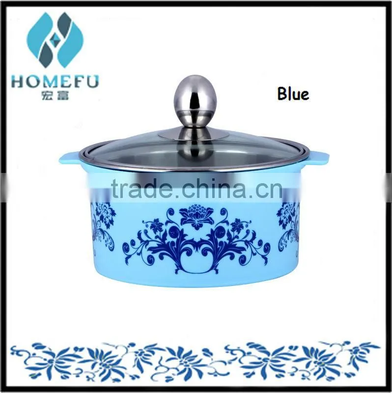 5 pcs printing brush pot with glass lid
