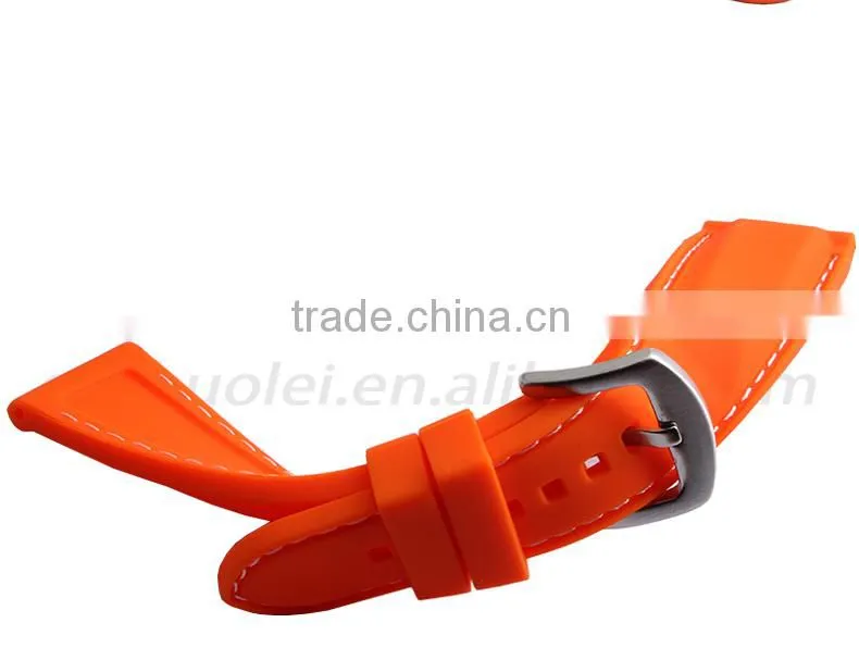 New Arrival Waterproof Muticolor Silicone Rubber WatchWrist watch Strap Band Replacement 22mm
