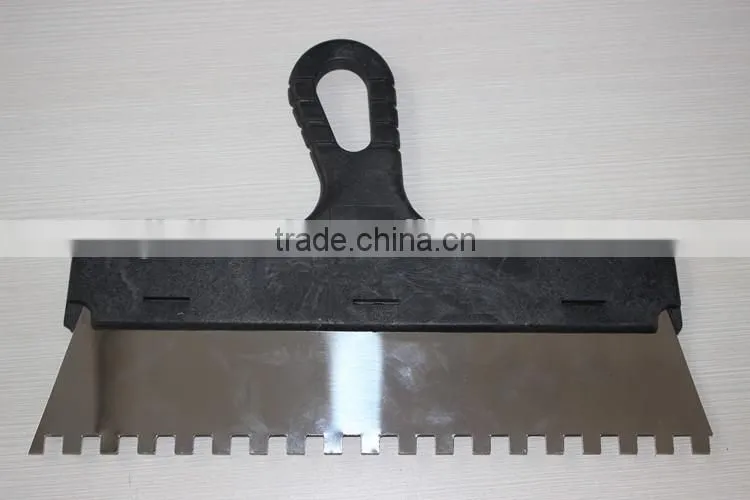 Wall scraper with teeth blade PC handle / Stainless steel hand tool
