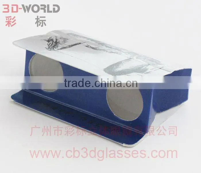 2012 3d promotional paper telescope with fashion design