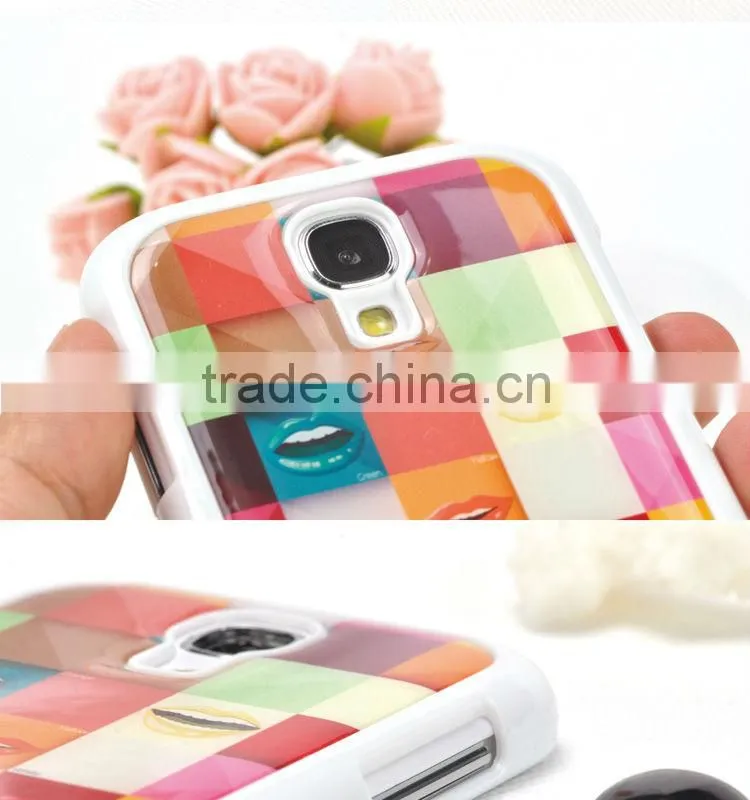 Colorful Design!! epoxy case for s4 no residue no bubble