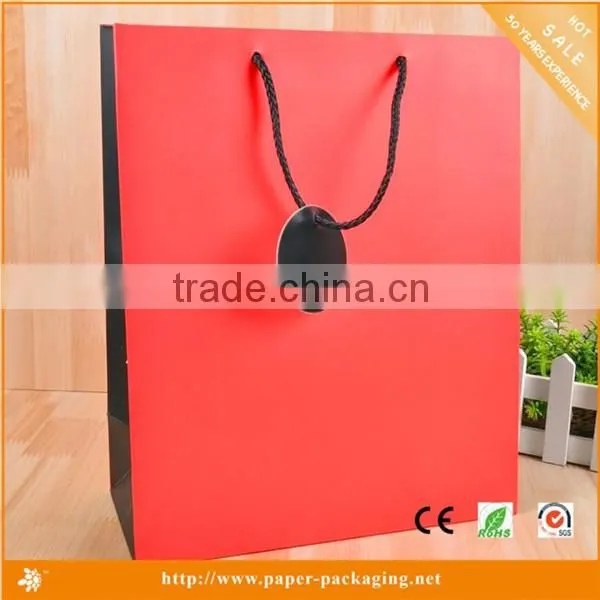 Colorful large shopping wholesale paper bag with handle