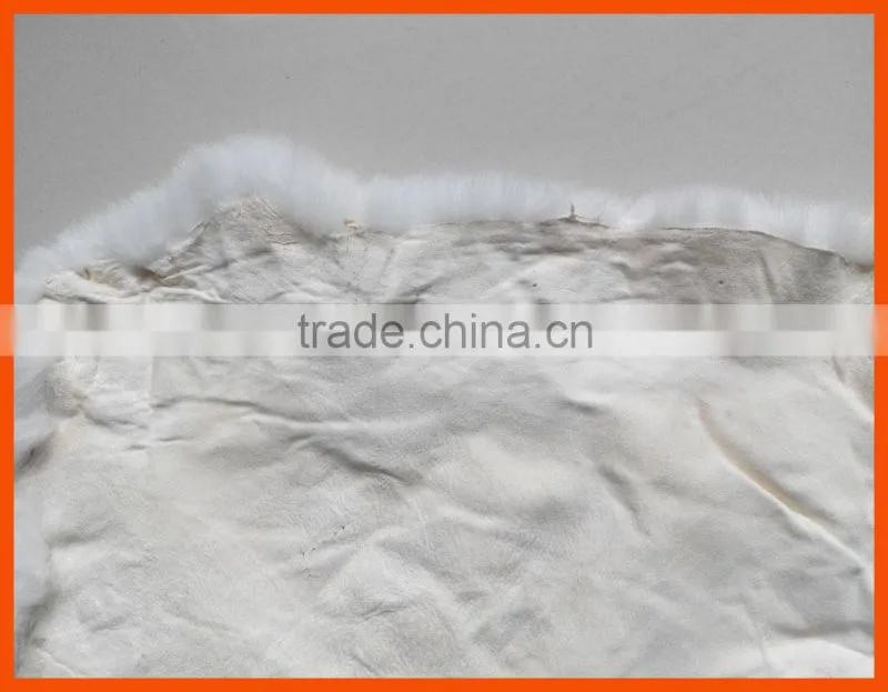 Tanned real rex rabbit fur skins for garments
