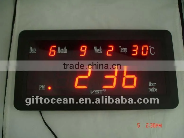 faraway viewable LED display wall clock, LED clocks