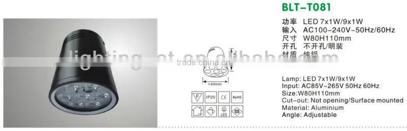 Downlight 3w led spotlight/led spotlighting/led down light