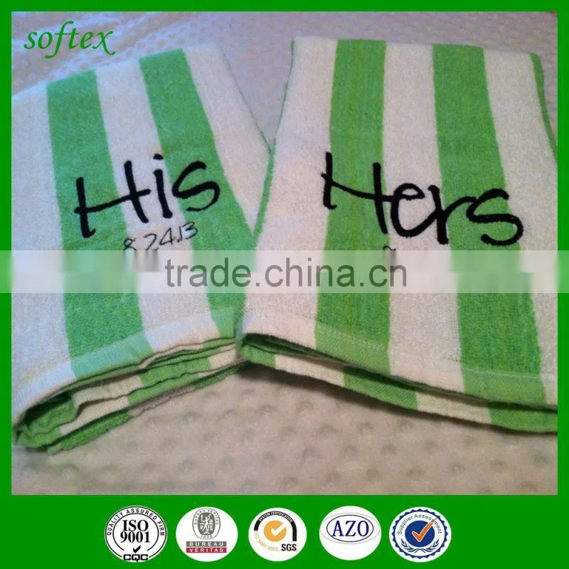 china factory wholesale lot of promo embroidered beach towels for adults