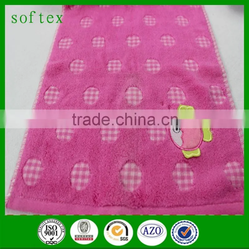 Wholesale fish embroidery face towel,soft towels