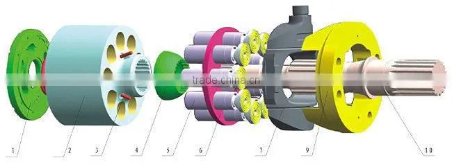 Sell excavator main pump spare parts for PC360-7