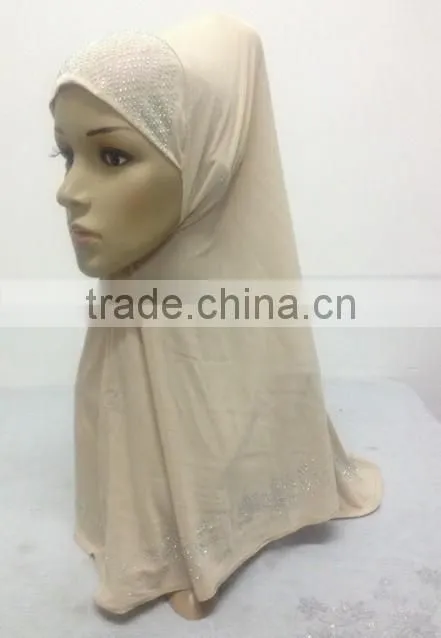 H192 latest muslim hijab with rhinestones
