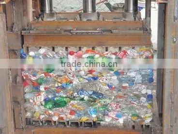 high speed hydraulic waste plastic battle baler machine