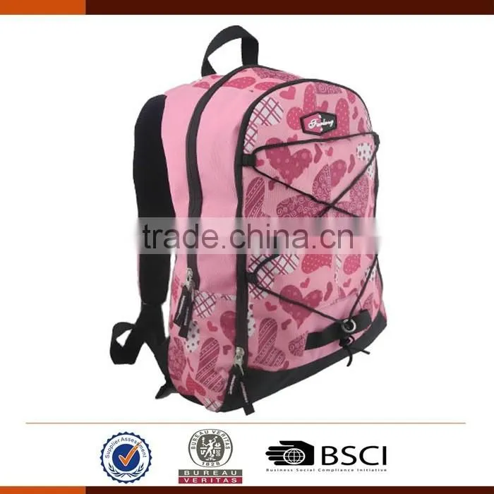 Fashion 600D Sublimation School Bags Backpack