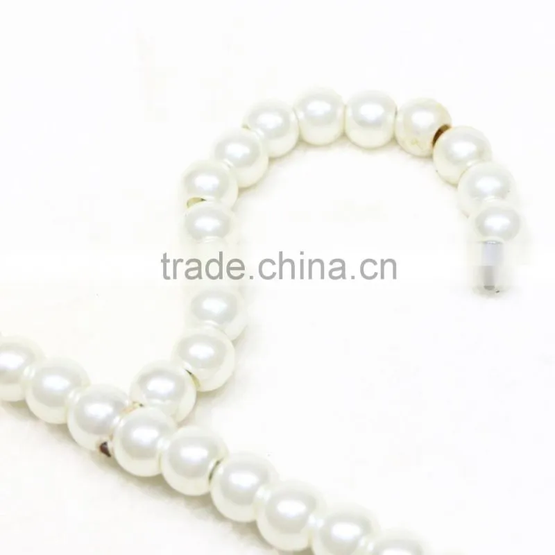 QD-B19 Stylish custom pearl kids pants hanger for children clothes