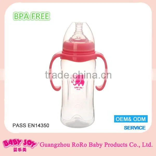 feeding plastic milk baby bottle with color