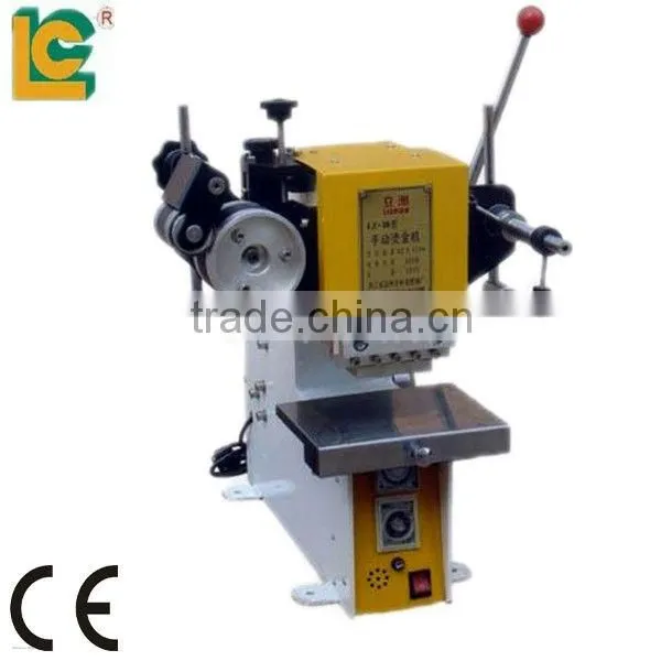 TH-80 Plane Manual leather fabric card hot stamping machine