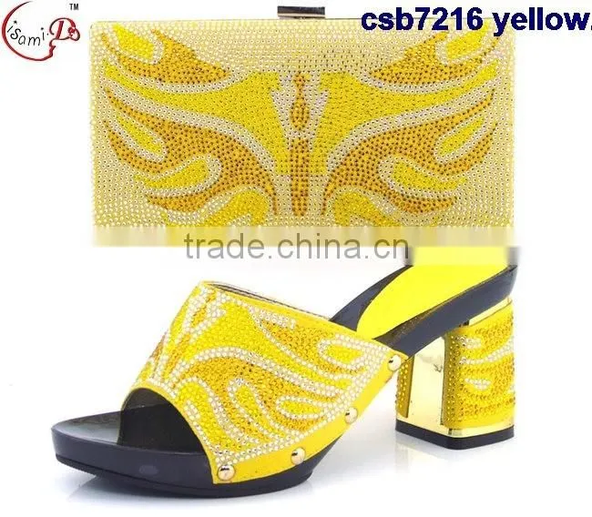 CSB7216 New design for women shopping cheap italian shoes matching bags