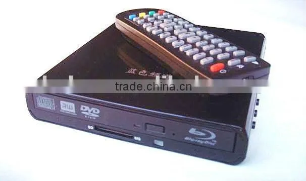 portable Blue Fire HD player bluray player can use with TV,Laptop and desktop