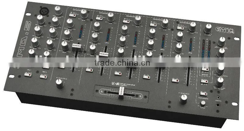 SYNQ Professional Multi Used DJ Mixer 5 CH