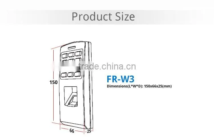 Nordson FR-W3 Waterproof Standalone Fingerprint Access Control