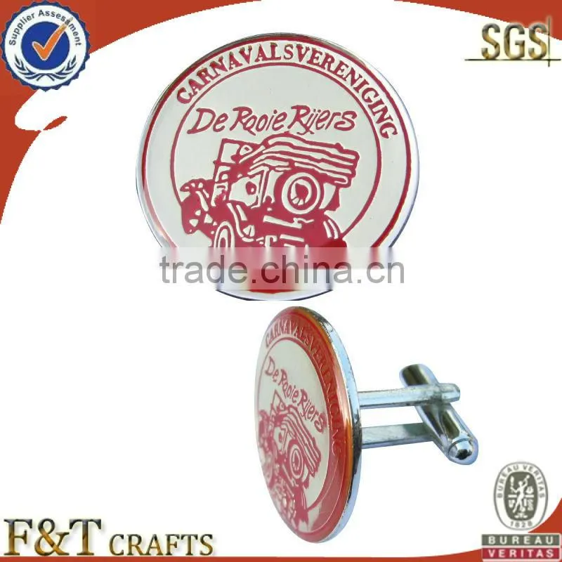 high grade silver custom cufflink