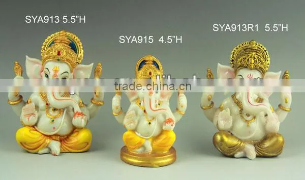 Small size hindu gods marble ganesha statue for wedding gifts