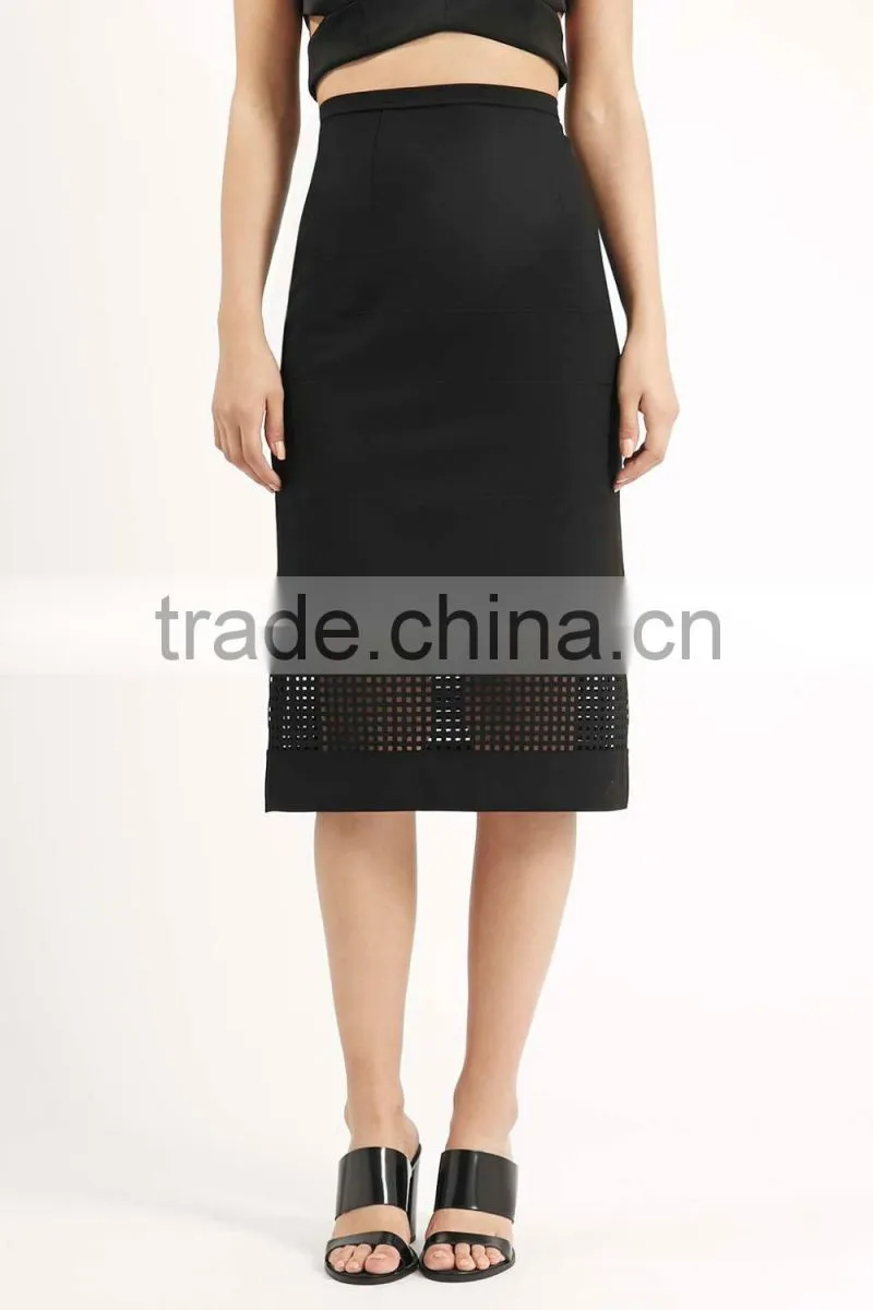 Laser-Cut Tube Long Skirt