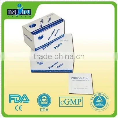 Disposable swab Alcohol prep pad verious size