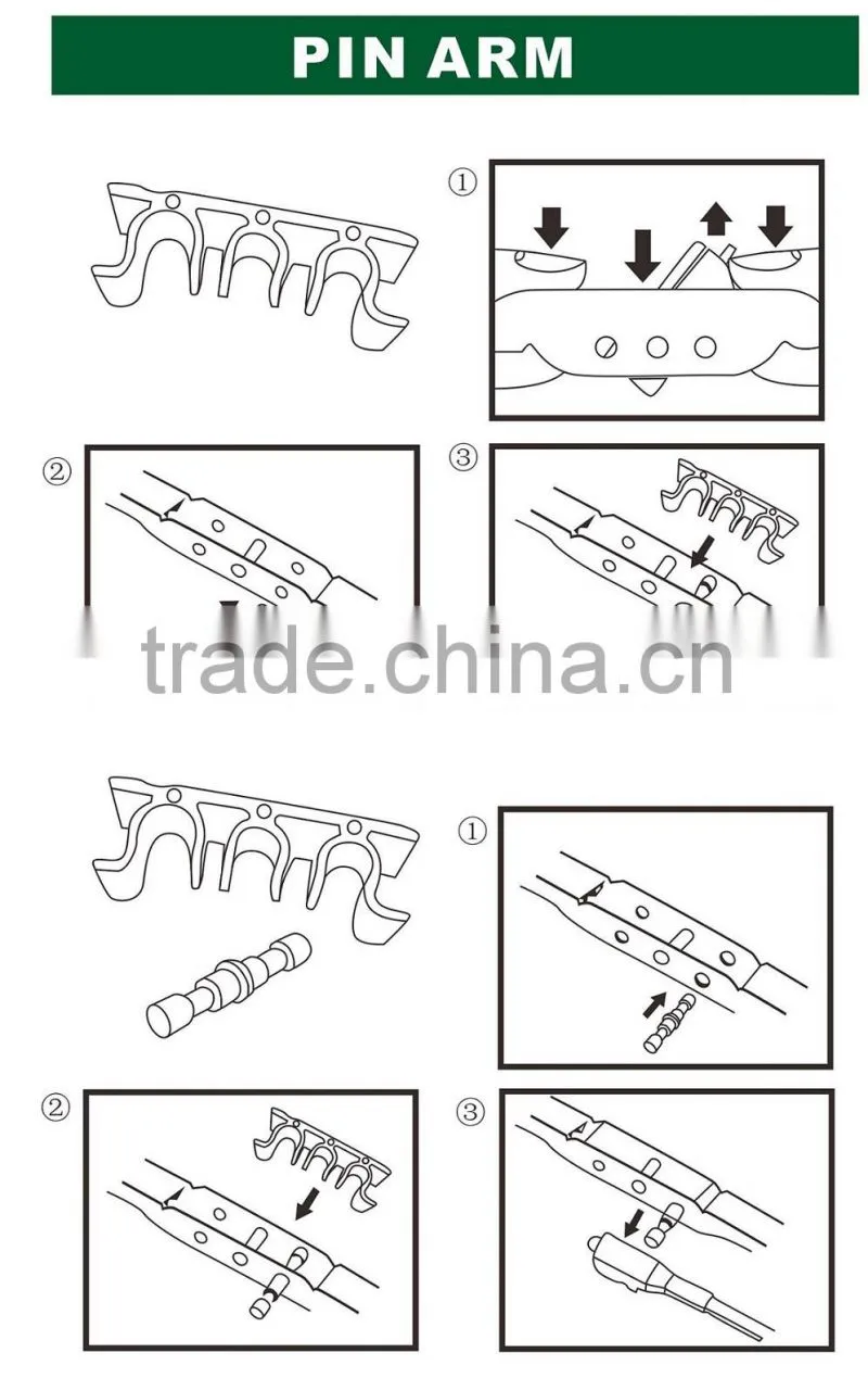T550 Car Accessories Stainless Steel Windshield Wiper Blade