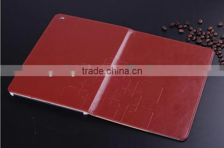 Wholesales High Quality luxury PU Leather flip Case for ipad air smart case