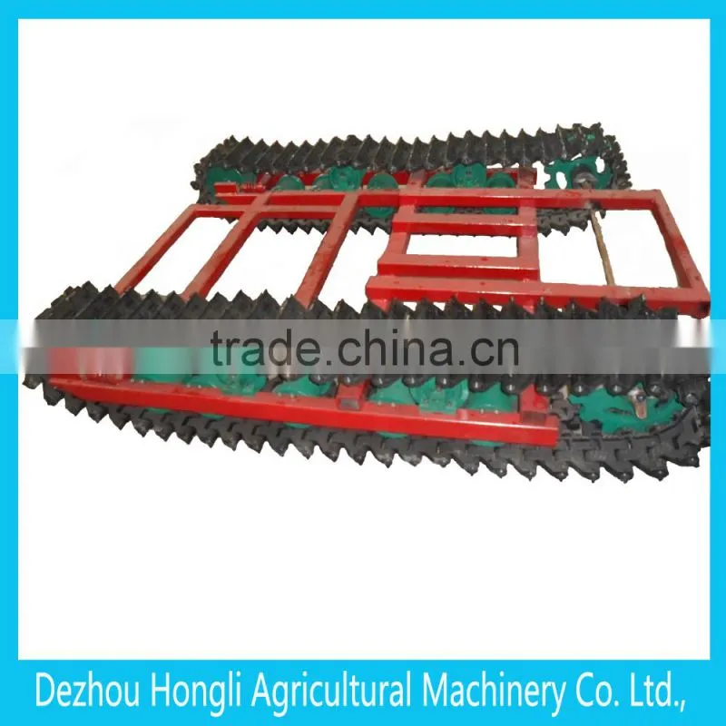 metal track undercarriage with rubber coating