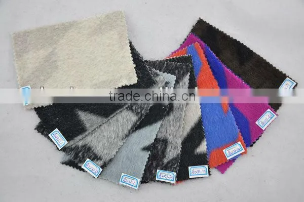 top quality wollen rabbit wool fabric for overcoat