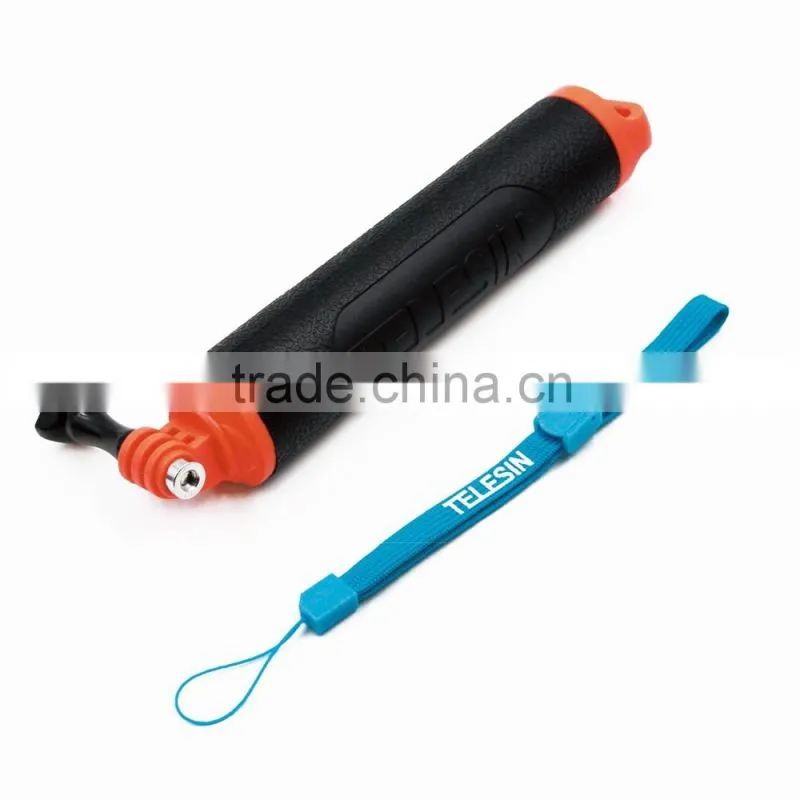 Telesin New Floating bobber grip handle with pistol trigger and cellphone clip for Go Pro, Xiaomi and SJCAM cameras