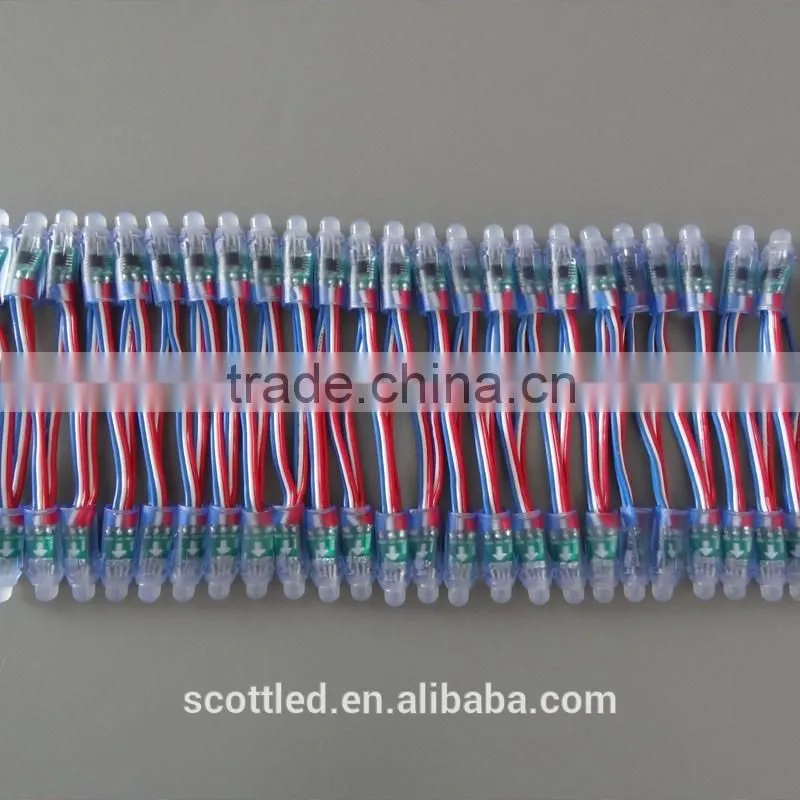 12V 0.6W 12mm WS2811 RGB LED Pixel Light IP68 waterproof