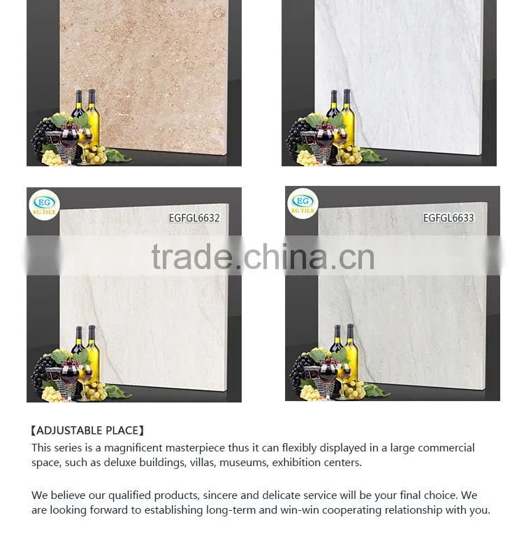 600x600mm Anti slip cheap price beige color rustic floor tile for wall and floor