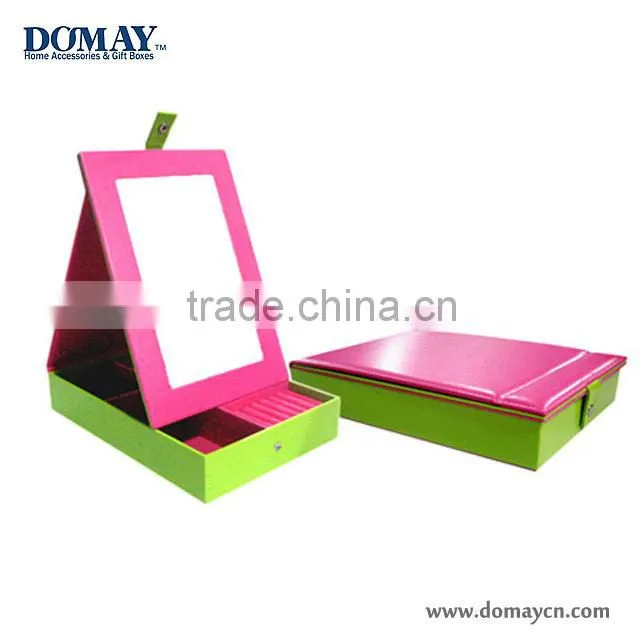 faux leather jewellery box for jewellery storage/storage box/PU Leather Jewellery Box