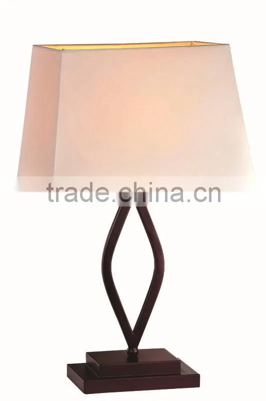 2015 new design modern fabric shadow business hotel table lamp