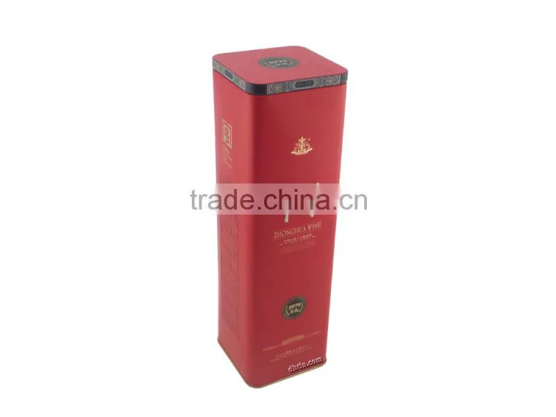metal wine box