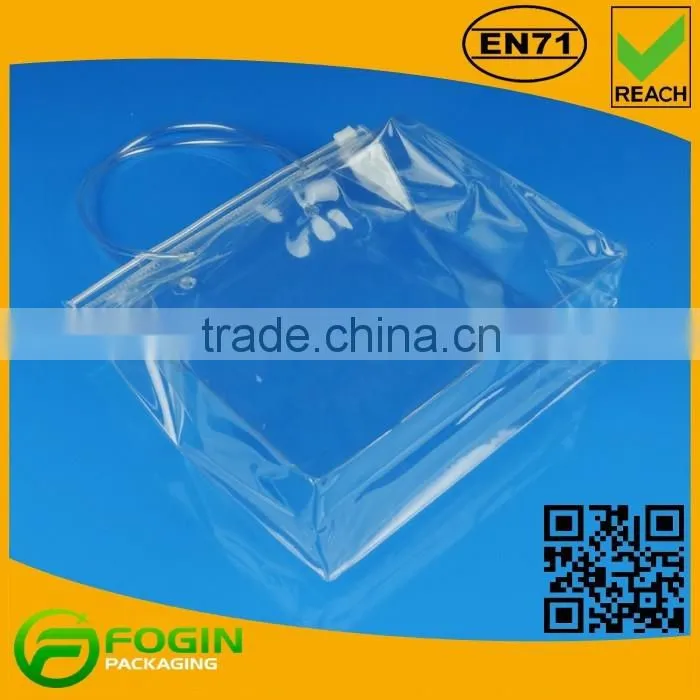Custom Large Waterproof Cheap Transparent Plastic PVC Beach Bag